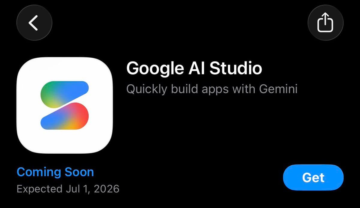 Google AI Studio Is Coming to iPhones on July 1